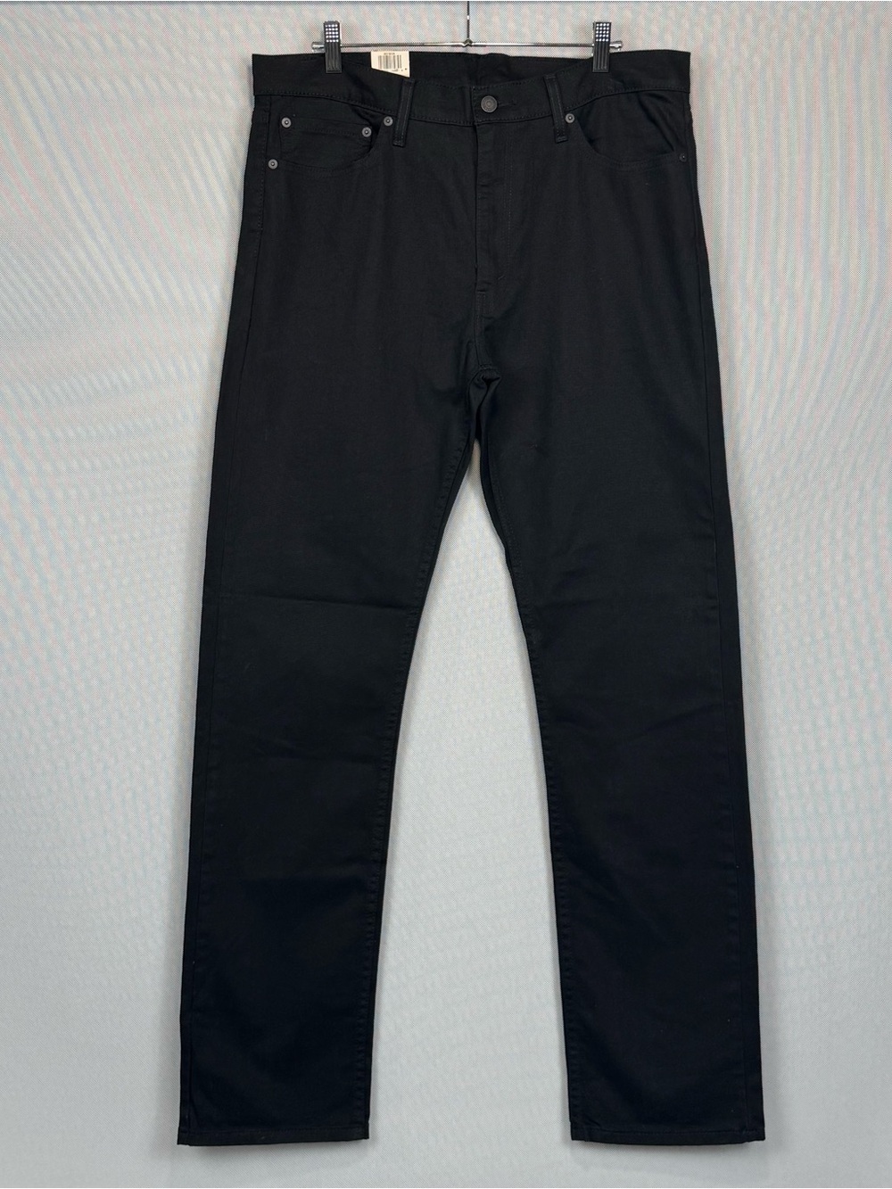Levis Jeans Men 36x34 Black 513 Slim Straight Mid Rise Stretch Denim NWT